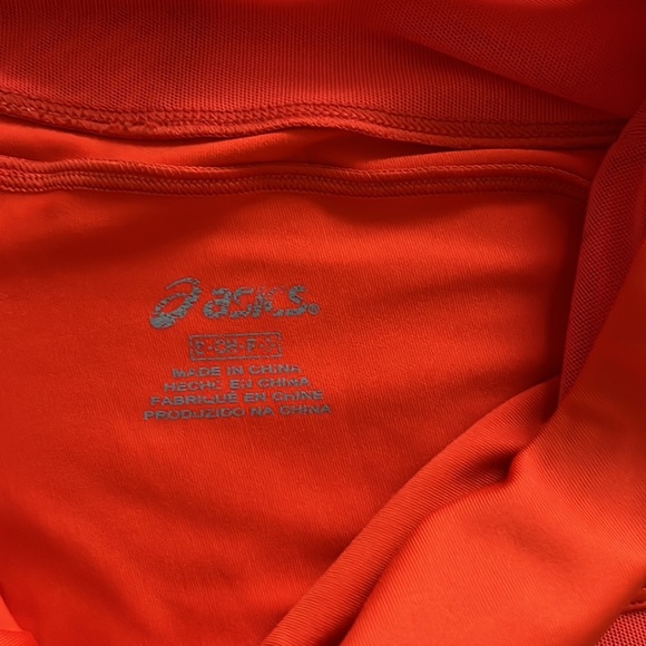 ASICS Strech Running Mesh Details Shorts Bright Orange - Red Sz S - Picture 3 of 13